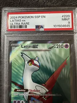 🔥PSA 9 Latias Ex 220/191 - Ultra Rare Pokemon 2024 Surging Sparks - Image 2