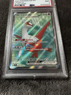 🔥PSA 9 Latias Ex 220/191 - Ultra Rare Pokemon 2024 Surging Sparks - Image 3