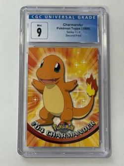 Pokemon Topps Charmander #04 Second Print - Image 1