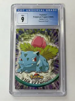 Pokemon Topps Ivysaur #02 Second Print - Image 1