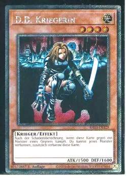 D.D. KRIEGERIN RA03-DE129 PLATINUM SECRET RARE 1.Aufl. NM Deutsch Yu-Gi-Oh! - Image 1
