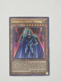 Yu-Gi-Oh! TCG Legendary Knight Timaeus Dragons of Legend DRLG-EN001 1st Edition - Image 3