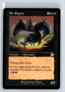 (3X) Pit Raptor Prophecy Uncommon - MTG Magic the Gathering Card - Image 1