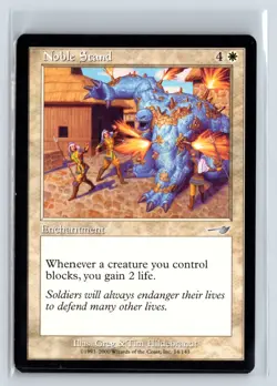 (3X) Noble Stand Nemesis Uncommon - MTG Magic the Gathering Card - Image 1
