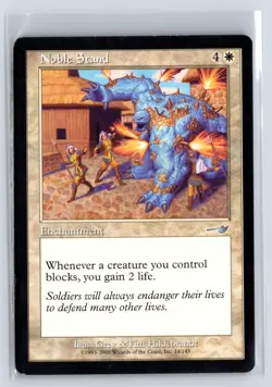 (3X) Noble Stand Nemesis Uncommon - MTG Magic the Gathering Card - Image 3