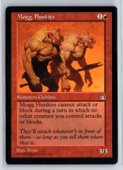 (3X) Mogg Flunkies Stronghold Common - MTG Magic the Gathering Card - Image 1