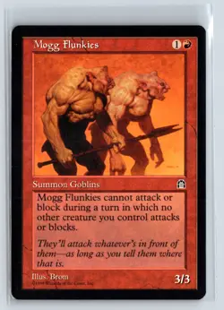 (3X) Mogg Flunkies Stronghold Common - MTG Magic the Gathering Card - Image 3