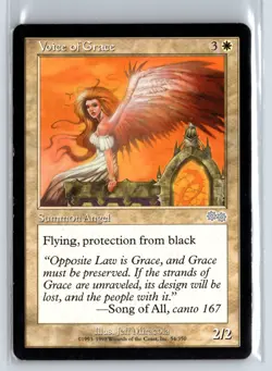 (2X) Voice of Grace Urza's Saga Uncommon - MTG Magic the Gathering Card - Image 1