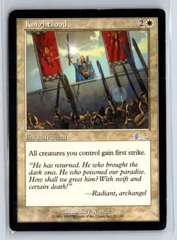 (3X) Knighthood Urza's Legacy Uncommon - MTG Magic the Gathering Card - Image 1