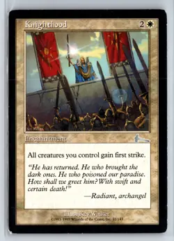 (3X) Knighthood Urza's Legacy Uncommon - MTG Magic the Gathering Card - Image 3