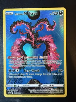 Galarian Moltres SWSH284 Black Star Promo SWSH Sword & Shield Pokemon Card LP - Image 1
