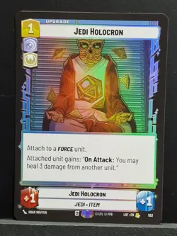 Jedi Holocron (51/264) Star Wars Unlimited SWU [LOF] Foil Near Mint Rare Card - Image 1