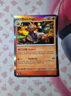 Pokemon Card - Skeledirge - 031/191 - Sv08: Surging Sparks - Holo Rare - Image 1