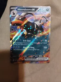 Houndoom ex SVP 103 Black Star Promo Holo Rare Pokemon TCG Card - Image 1