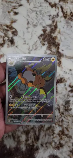 Pokemon TCG Paldea Evolved Raichu Holo Illustration Card 211/193 NM English - Image 2