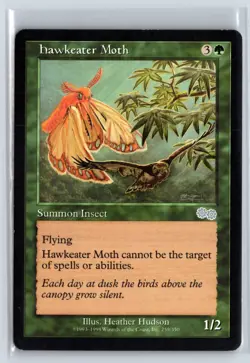 (3X) Hawkeater Moth Urza's Saga Uncommon - MTG Magic the Gathering Card - Image 1