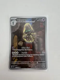 Pokemon TCG Beheeyem SV Black Bolt Illustration Rare Card #121/086 NM Condition - Image 1