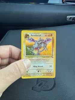 Pokemon TCG Aerodactyl Fossil Holo Rare Card 1/62 Unlimited - Image 4