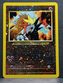 Pokemon Entei TCG Reverse Holo Black Star Promo Card 34 LP - Image 1