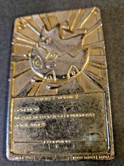 Pokemon - 23k Gold Plated Trading Card - Togepi - 1999 - Vintage Burger King - Image 2