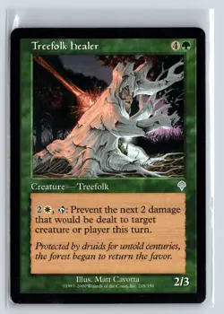 (2X) Treefolk Healer Invasion Uncommon - MTG Magic the Gathering Card - Image 3
