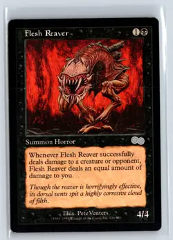 (3X) Flesh Reaver Urza's Saga Uncommon - MTG Magic the Gathering Card - Image 1