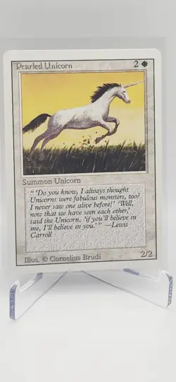 MTG Pearled Unicorn Alternate 4th Edition Regular Common - Image 1