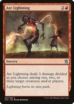 Arc Lightning [Khans of Tarkir] Magic MTG LP - Image 1