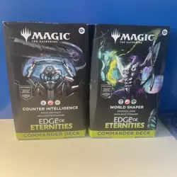 Set of 2 Commander Decks Edge of Eternities EOE MTG Counter Intelligence World - Image 1