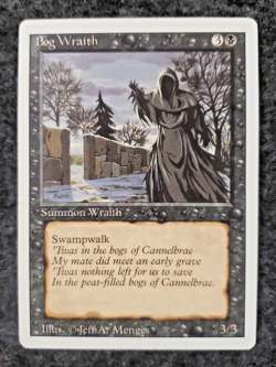Bog Wraith - Revised Edition Core Set - Magic the Gathering MTG MINT ..(DS3D1L2) - Image 1