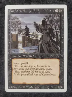 Bog Wraith - Revised Edition Core Set - Magic the Gathering MTG MINT ..(DS3D1L2) - Image 3