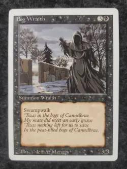 Bog Wraith - Revised Edition Core Set - Magic the Gathering MTG MINT ..(DS3D1L2) - Image 5