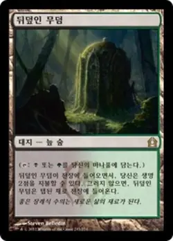 Overgrown Tomb (KO) - Foil RTR Korean NM MTG - Image 1