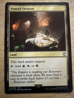 NM Nomad Outpost, MTG, Final Fantasy Commander, Magic the Gathering, 409 - Image 1