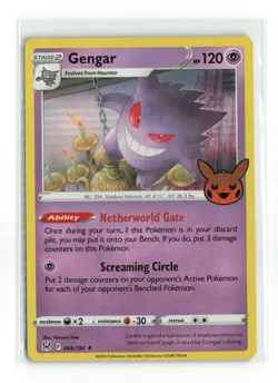 GENGAR 066/196 TRICK OR TRADE HOLO POKEMON TCG NM-LP - Image 1