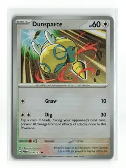 DUNSPARCE 079/131 PRISMATIC EVOLUTIONS POKE BALL REVERSE POKEMON TCG NM - Image 1