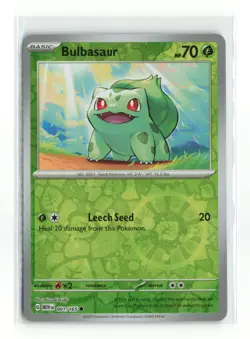 BULBASAUR 001/165 151 COSMOS HOLO POKEMON TCG NM-LP - Image 1