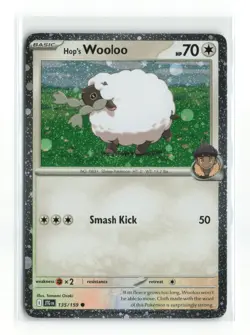 HOP'S WOOLOO 135/159 COSMOS HOLO POKEMON TCG NM-LP - Image 1