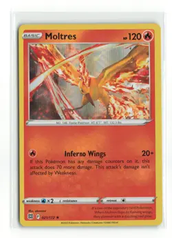 MOLTRES 021/172 BRILLANT STARS HOLO RARE POKEMON TCG NM-LP - Image 1