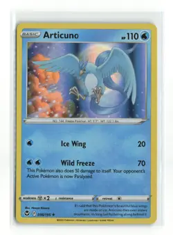 ARTICUNO 036/195 SILVER TEMPEST HOLO RARE POKEMON TCG NM-LP - Image 1