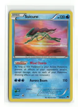 SUICUNE 30/122 HOLO RARE BREAKPOINT POKEMON TCG LP - Image 1
