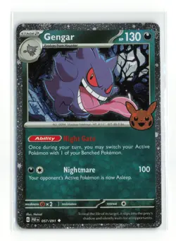 GENGAR 057/091 TRICK OR TRADE HOLO POKEMON TCG NM-LP - Image 1