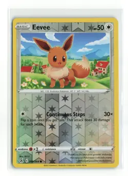 EEVEE 205/264 FUSION STRIKE REVERSE HOLO POKEMON TCG LP - Image 1
