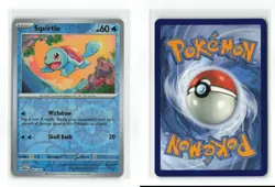 SQUIRTLE 007/165 151 REVERSE HOLO POKEMON TCG NM-LP - Image 3