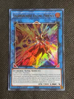 YuGiOh! Salamangreat Raging Phoenix RA04-EN083 Ultra Rare 1st Edition Near Mint - Image 1