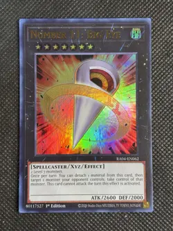 YuGiOh! - Number 11: Big Eye RA04-EN062 Ultra Rare 1st Edition Near Mint - Image 1