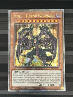 Yugioh | Yubel - Terror Incarnate | RA03 | Quarter Century Rare | 1st | NM - Image 1