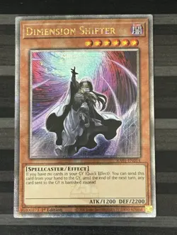 Yugioh | Dimension Shifter | RA01 | Quarter Century Rare | 1st Edition | NM - Image 1