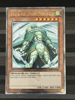 Yugioh | Raiza the Storm Monarch | RA03 | Quarter Century Rare | 1st | NM - Image 1