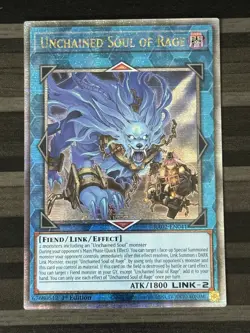 Yugioh | Unchained Soul of Rage | RA02 | Quarter Century Rare | 1st Edition | NM - Image 1
